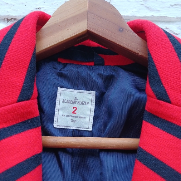 Gap Ponte Stripe Academy Blazer Size 2 - Picture 6 of 9